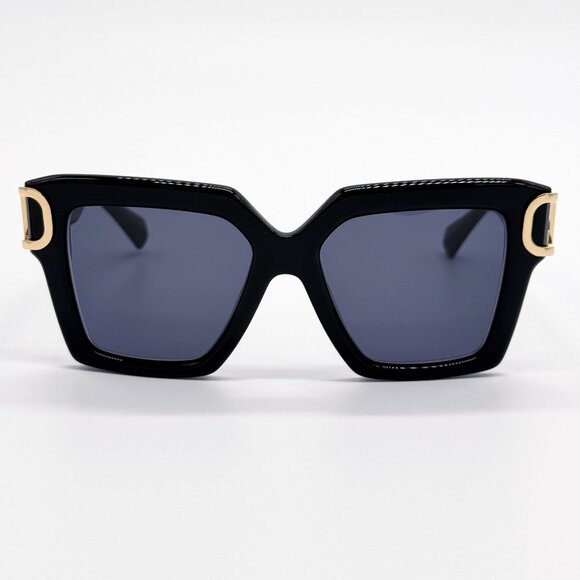 NEW VALENTINO SUNGLASSES VLS-107E BLACK/GRAY WOMEN EYEWEAR - Picture 3 of 8